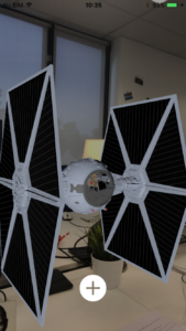 Screenshot_of_Augmented_Reality_Tutorial_TieFighter1